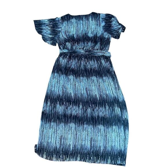 NWT LANE BRYANT Black & White Tie Waist Maxi Dress Size 16 - Picture 2 of 9